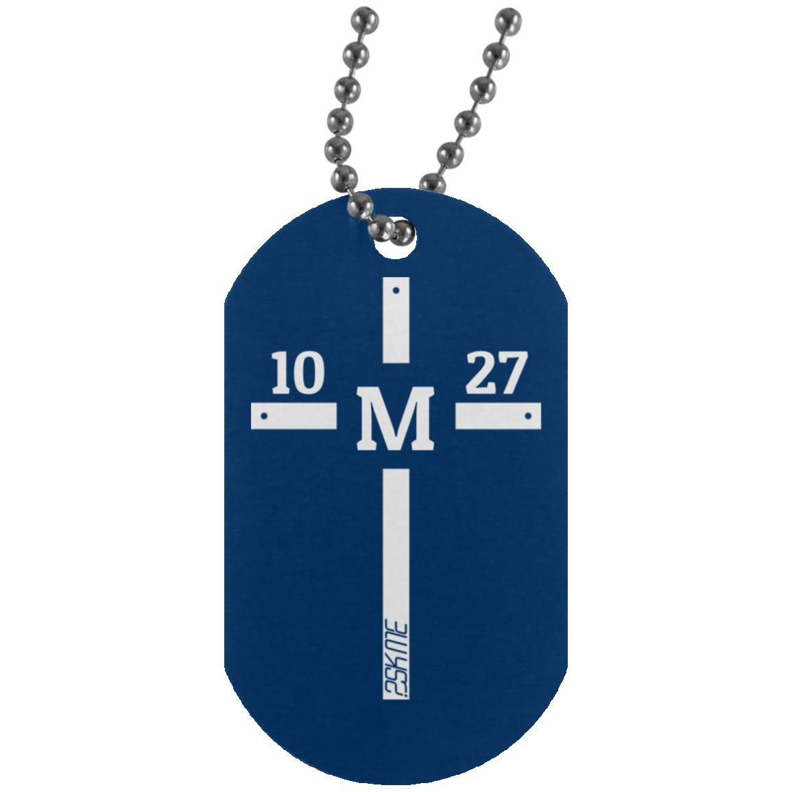 Custom Verse Silver Dog Tag