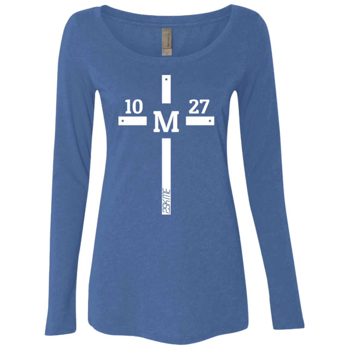 Women's | Custom Verse Long Sleeve Performance Tee | Tri-Blend Scoop