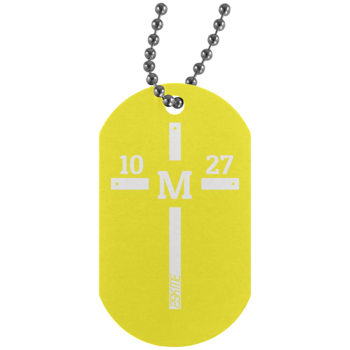 Custom Verse Silver Dog Tag