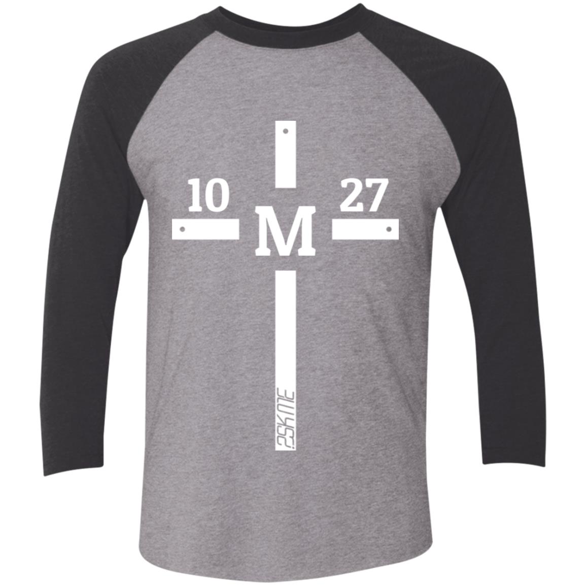 Men's | Multi-Color | Custom Verse Performance Tee | 3/4 Raglan Sleeve | Tri-Blend