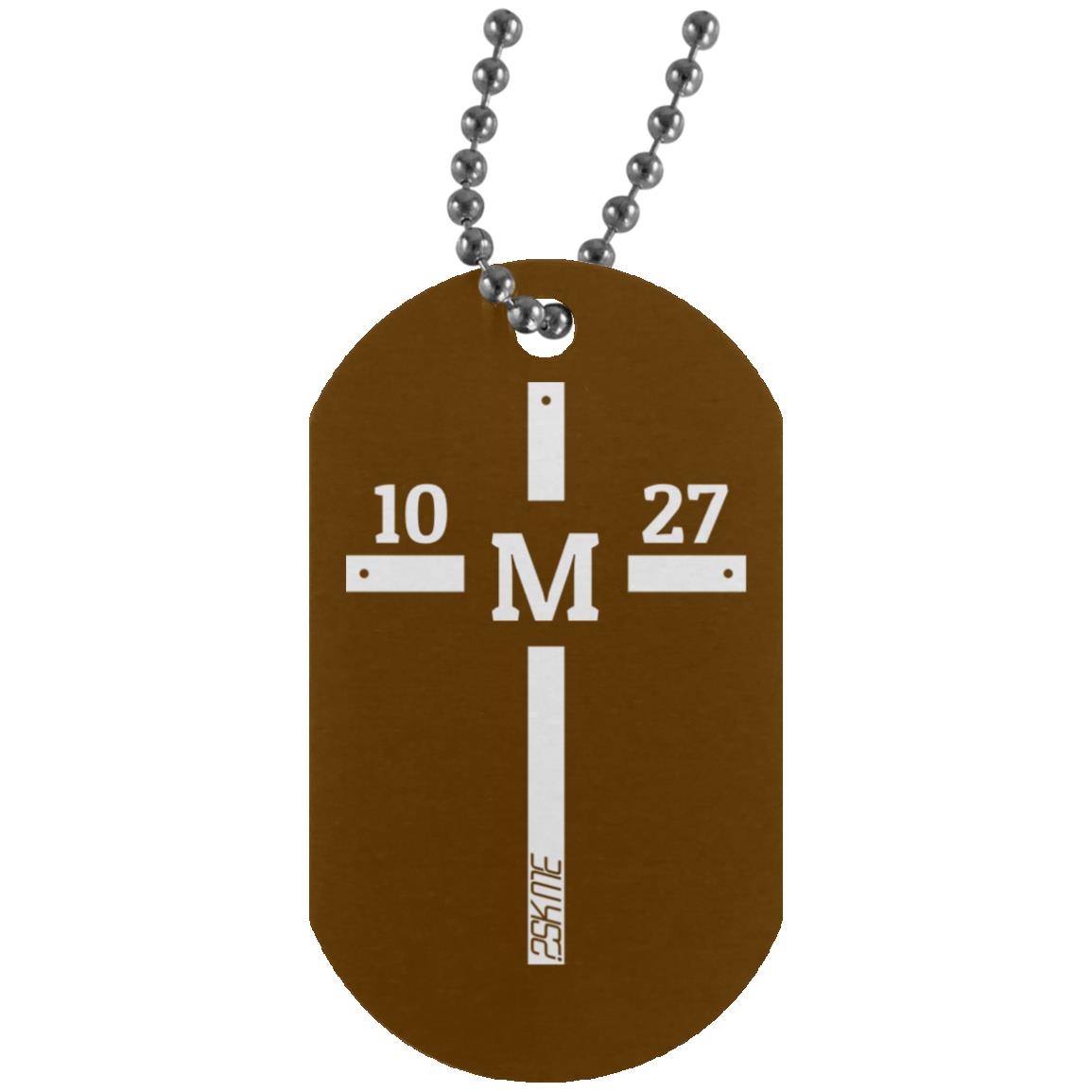 Custom Verse Silver Dog Tag
