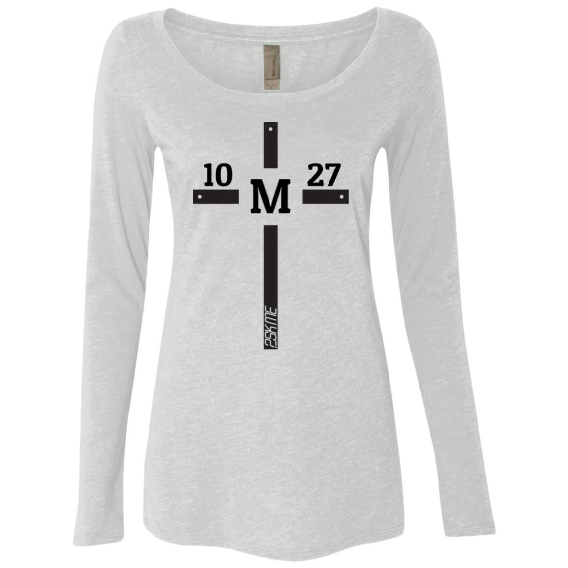Women's | Custom Verse Long Sleeve Performance Tee | Tri-Blend Scoop