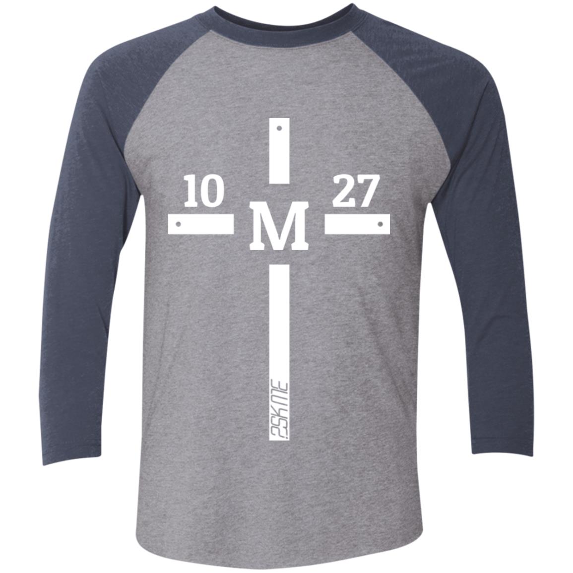 Men's | Multi-Color | Custom Verse Performance Tee | 3/4 Raglan Sleeve | Tri-Blend