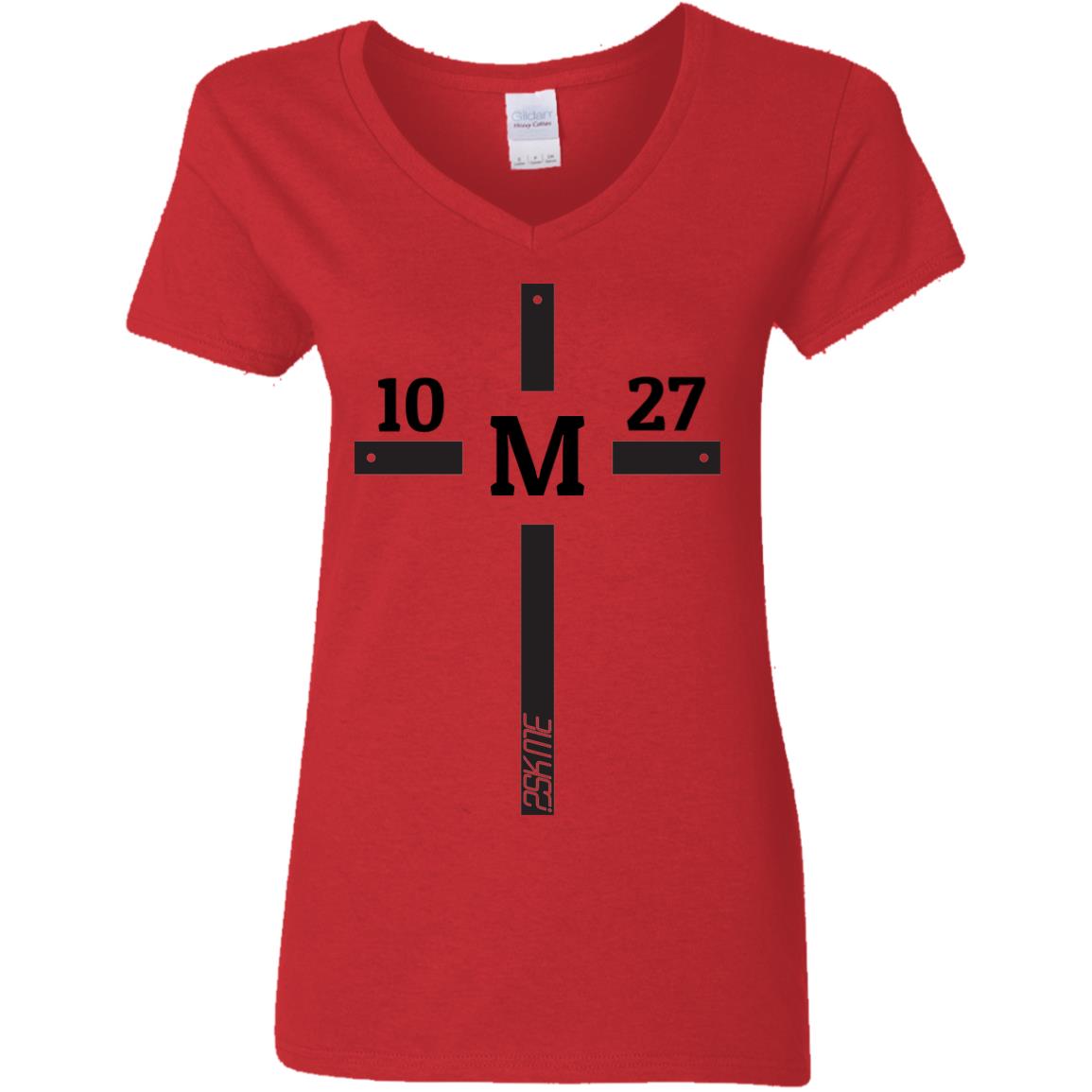 Women's | Custom Verse 100% Preshrunk Cotton V-Neck Tee