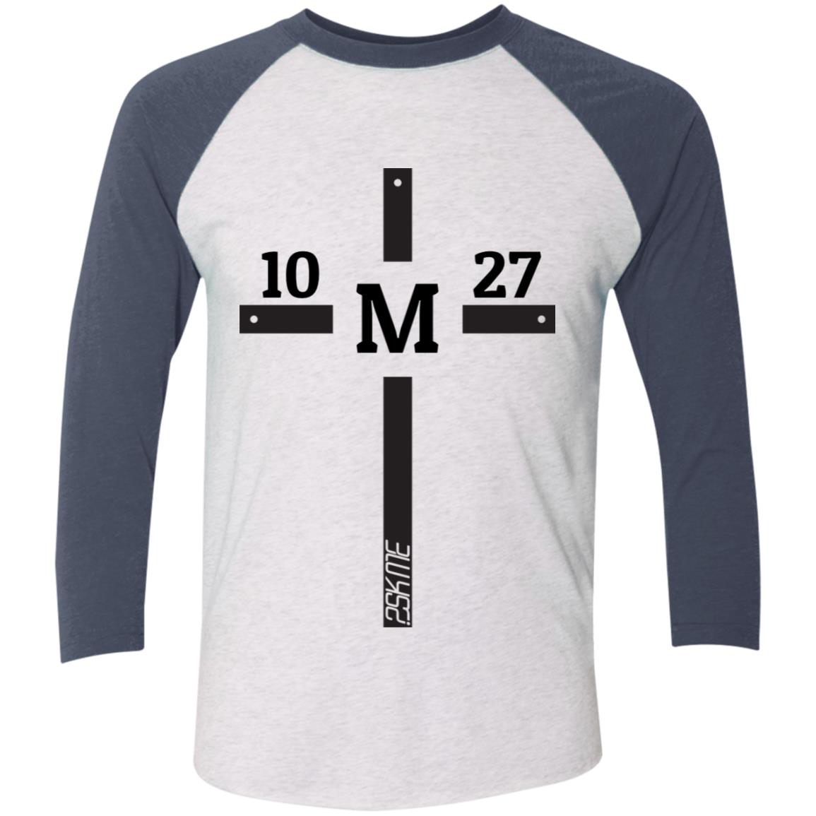 Men's | Multi-Color | Custom Verse Performance Tee | 3/4 Raglan Sleeve | Tri-Blend