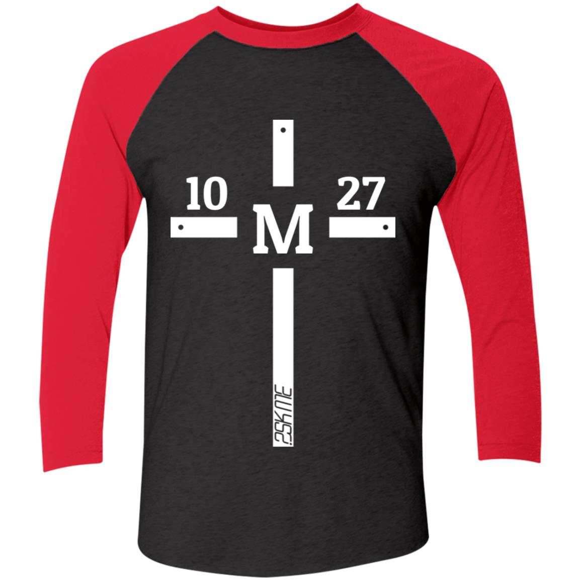 Men's | Multi-Color | Custom Verse Performance Tee | 3/4 Raglan Sleeve | Tri-Blend