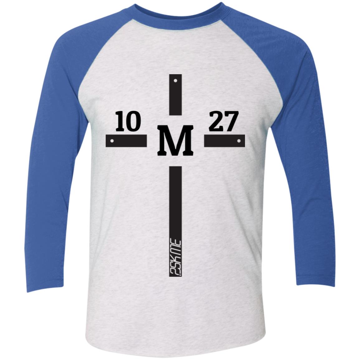 Men's | Multi-Color | Custom Verse Performance Tee | 3/4 Raglan Sleeve | Tri-Blend