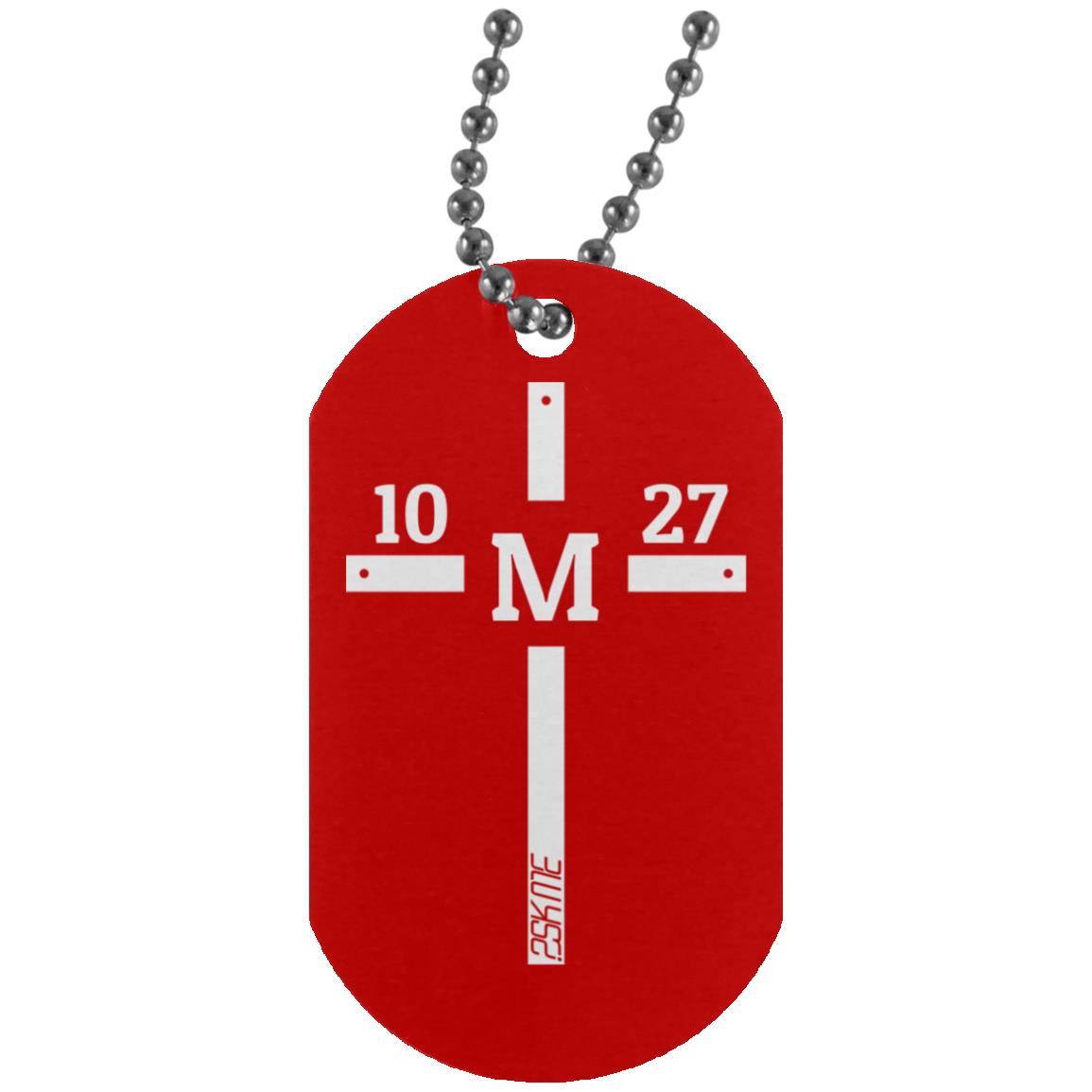 Custom Verse Silver Dog Tag