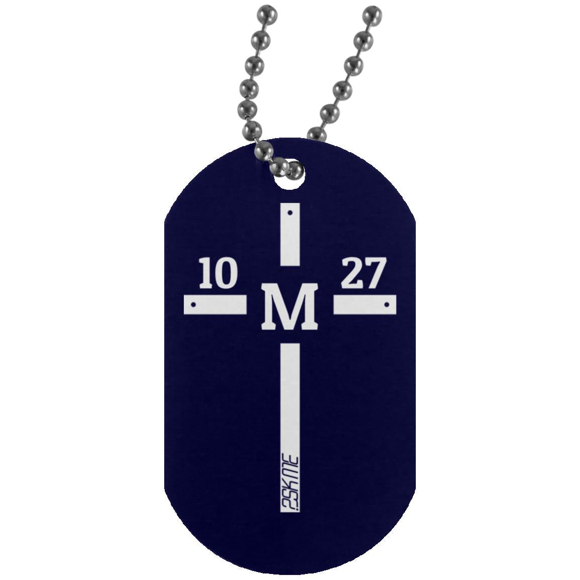 Custom Verse Silver Dog Tag