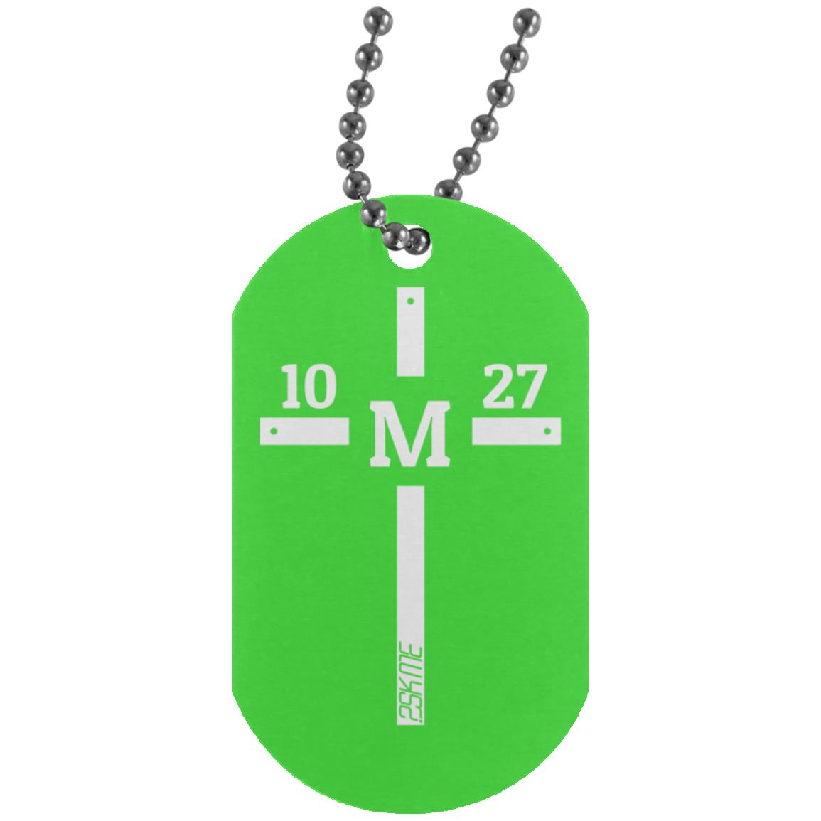Custom Verse Silver Dog Tag
