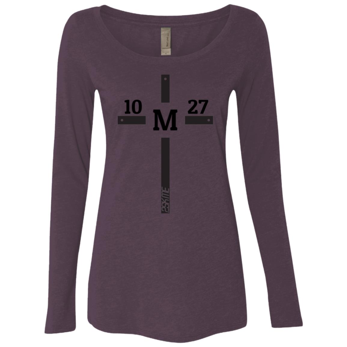 Women's | Custom Verse Long Sleeve Performance Tee | Tri-Blend Scoop