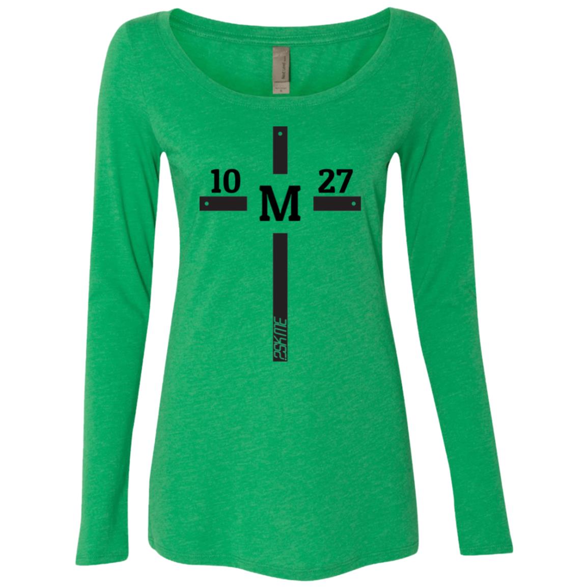 Women's | Custom Verse Long Sleeve Performance Tee | Tri-Blend Scoop