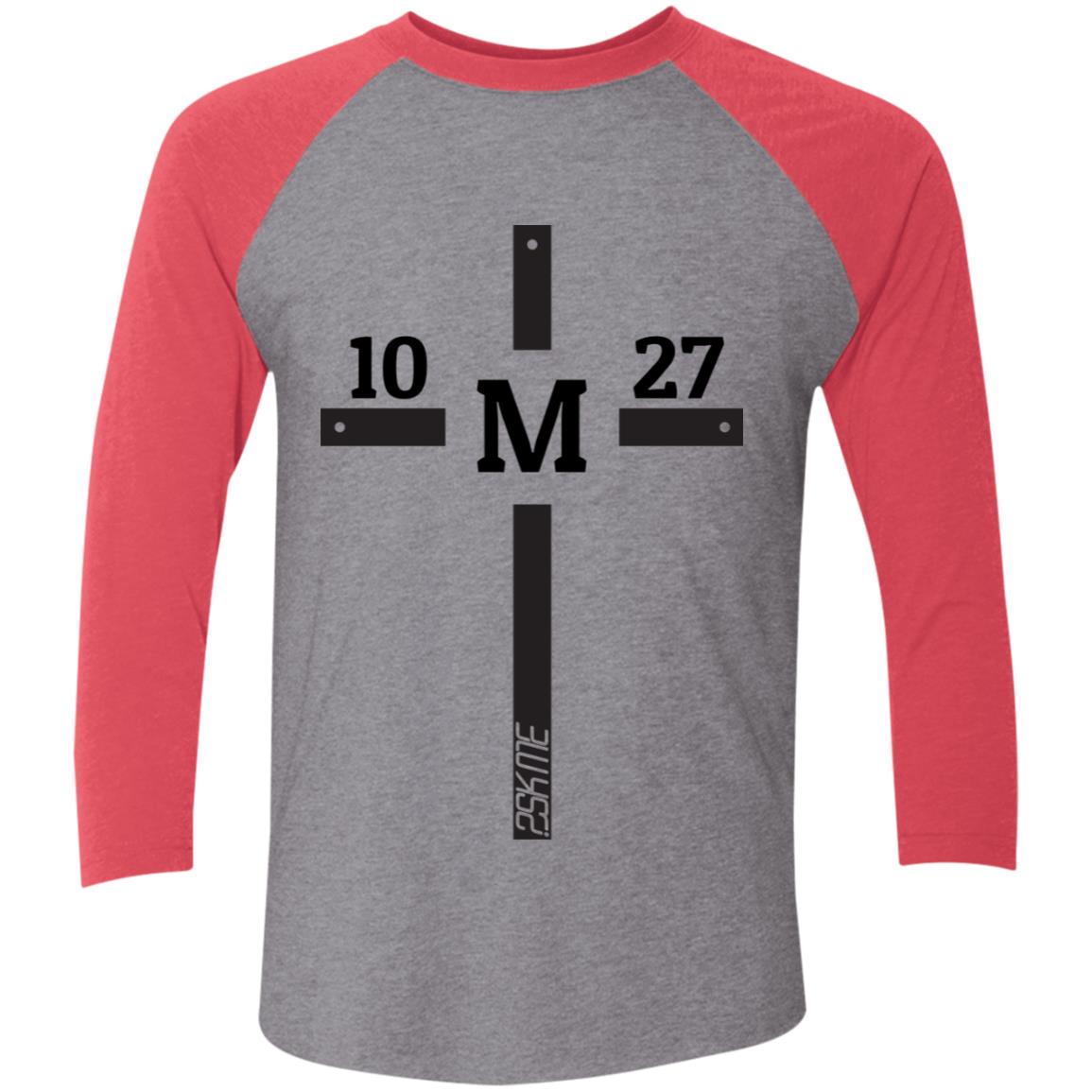 Men's | Multi-Color | Custom Verse Performance Tee | 3/4 Raglan Sleeve | Tri-Blend