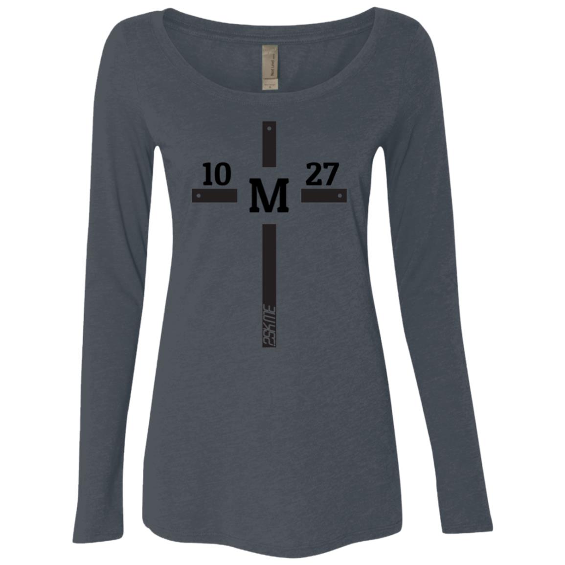 Women's | Custom Verse Long Sleeve Performance Tee | Tri-Blend Scoop