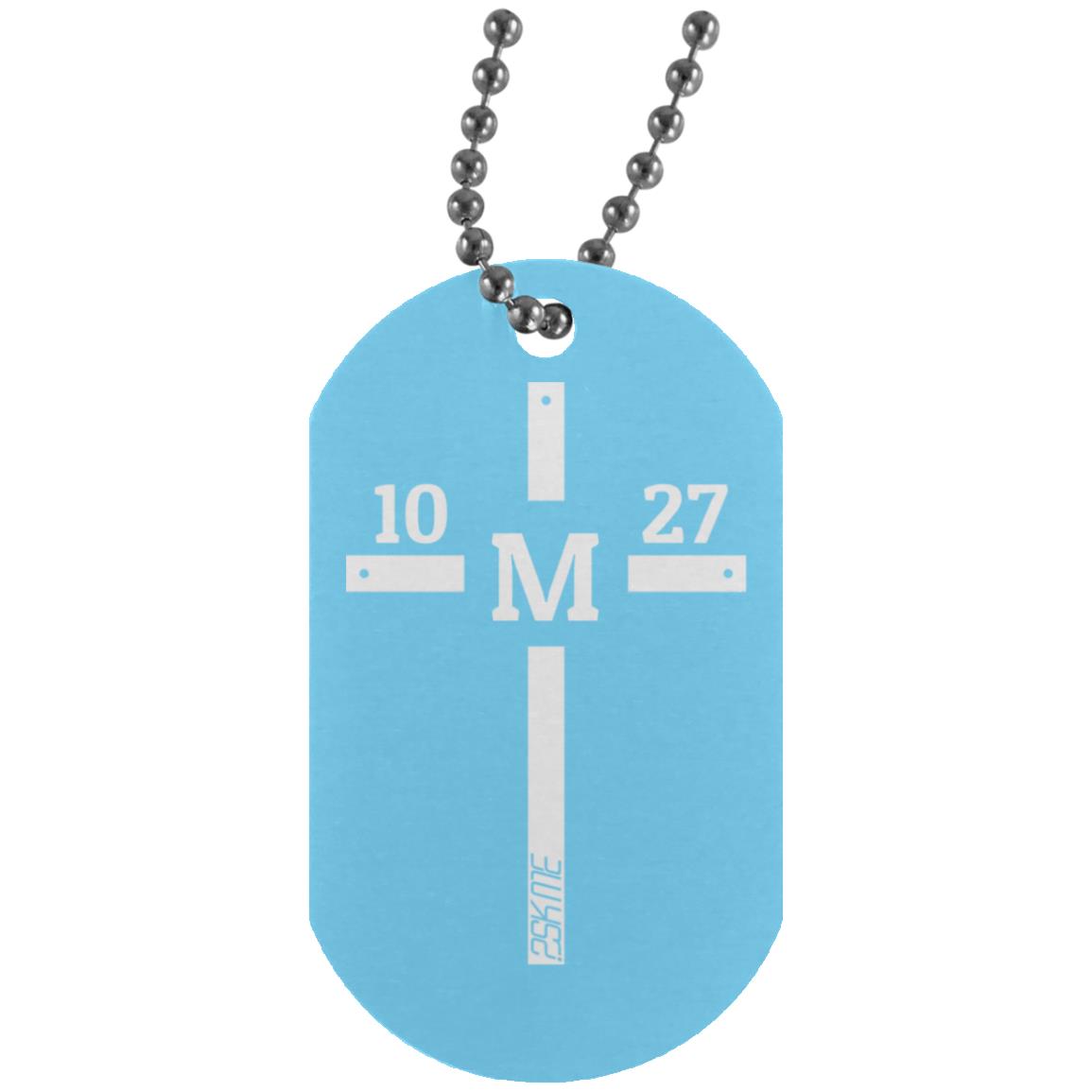 Custom Verse Silver Dog Tag