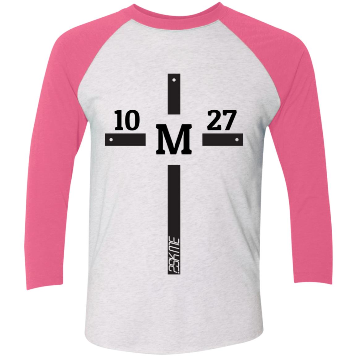 Men's | Multi-Color | Custom Verse Performance Tee | 3/4 Raglan Sleeve | Tri-Blend