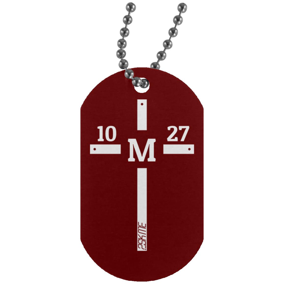 Custom Verse Silver Dog Tag