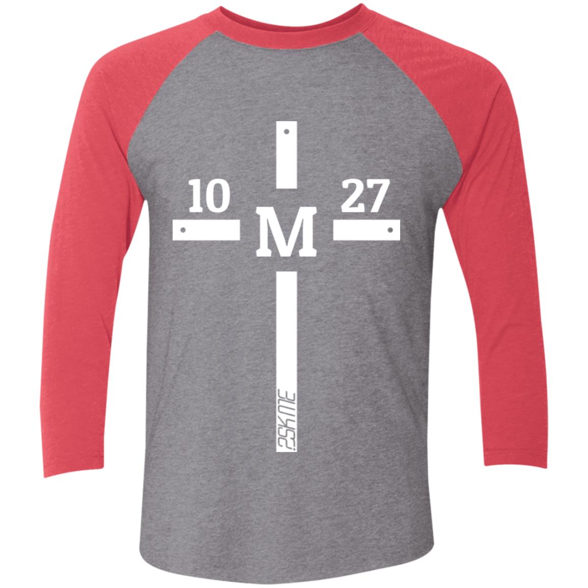 Men's | Multi-Color | Custom Verse Performance Tee | 3/4 Raglan Sleeve | Tri-Blend