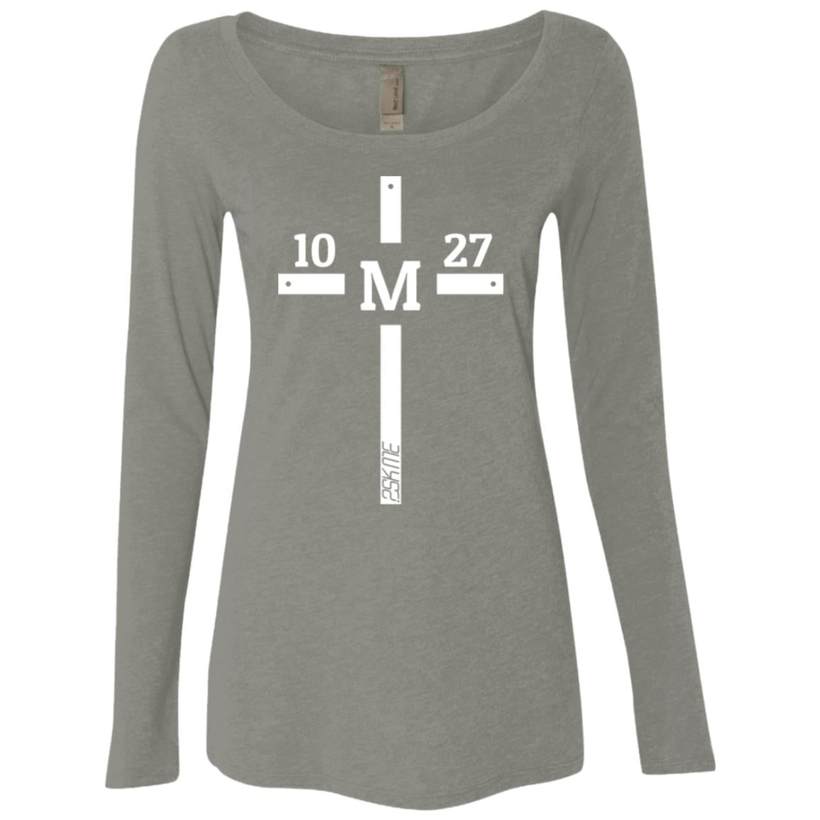 Women's | Custom Verse Long Sleeve Performance Tee | Tri-Blend Scoop