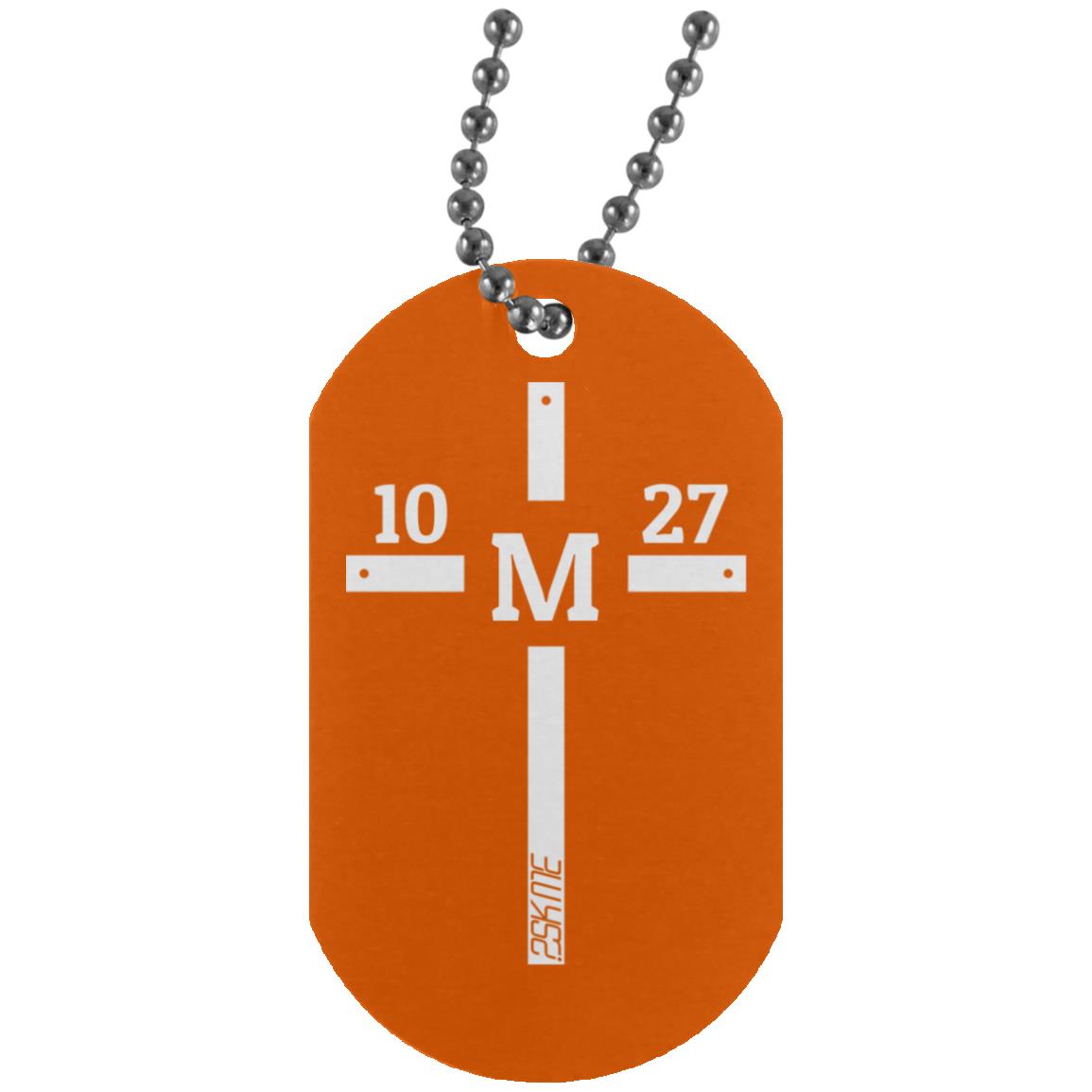 Custom Verse Silver Dog Tag