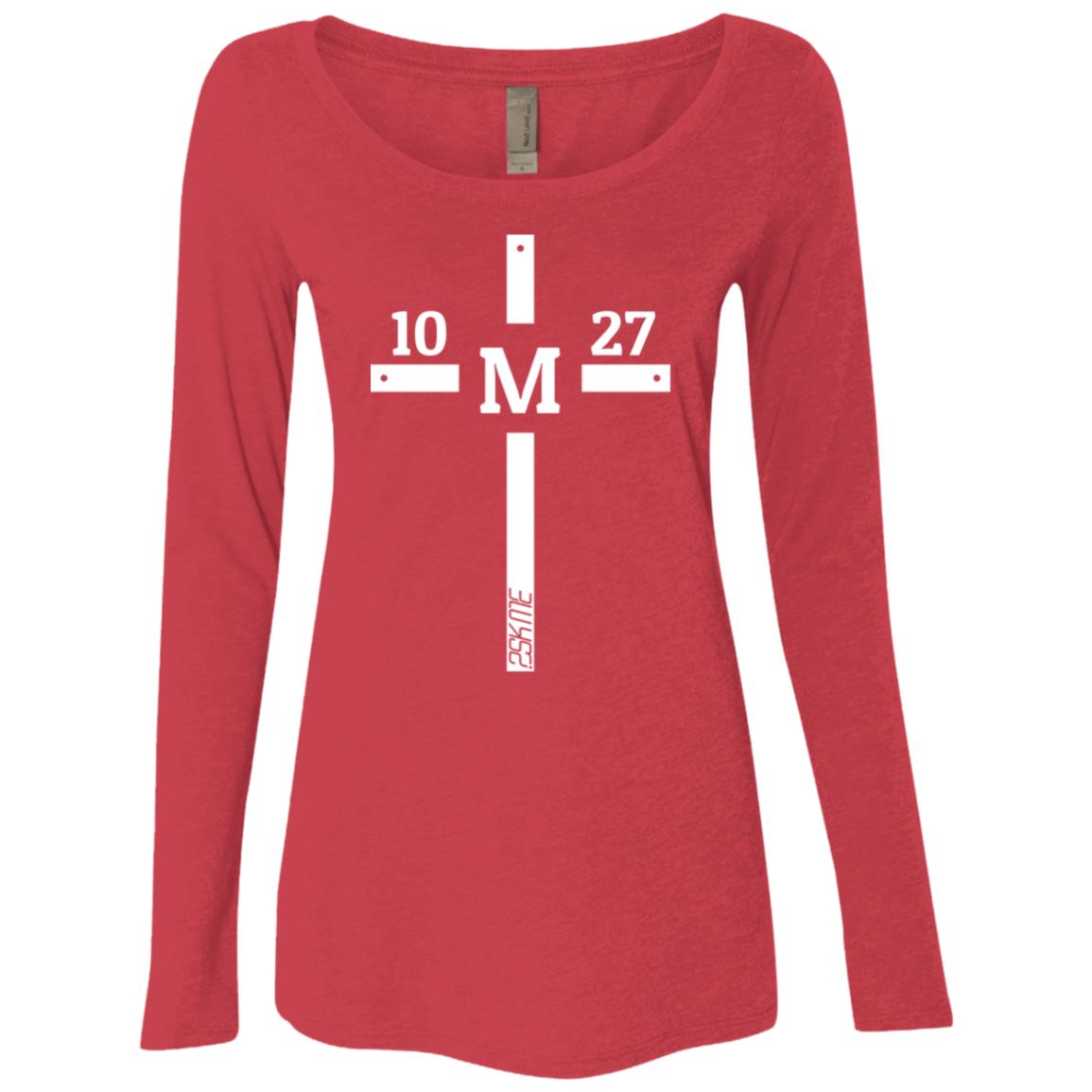 Women's | Custom Verse Long Sleeve Performance Tee | Tri-Blend Scoop