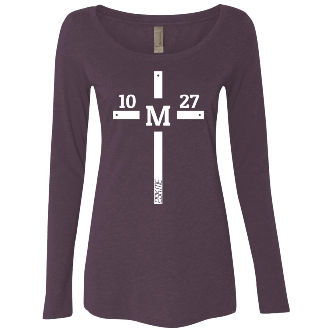 Women's | Custom Verse Long Sleeve Performance Tee | Tri-Blend Scoop