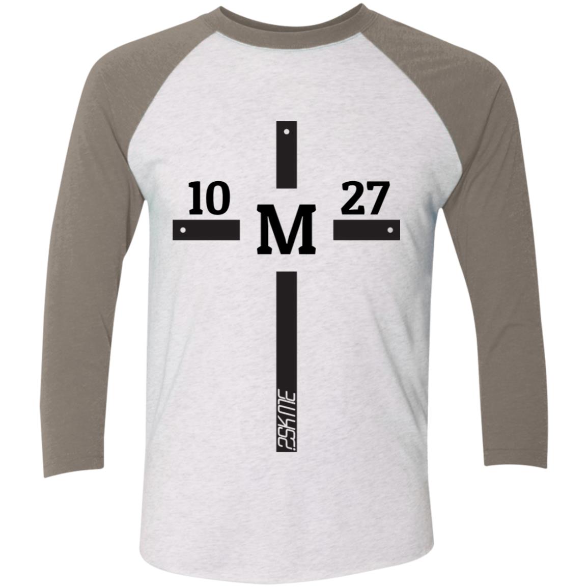 Men's | Multi-Color | Custom Verse Performance Tee | 3/4 Raglan Sleeve | Tri-Blend
