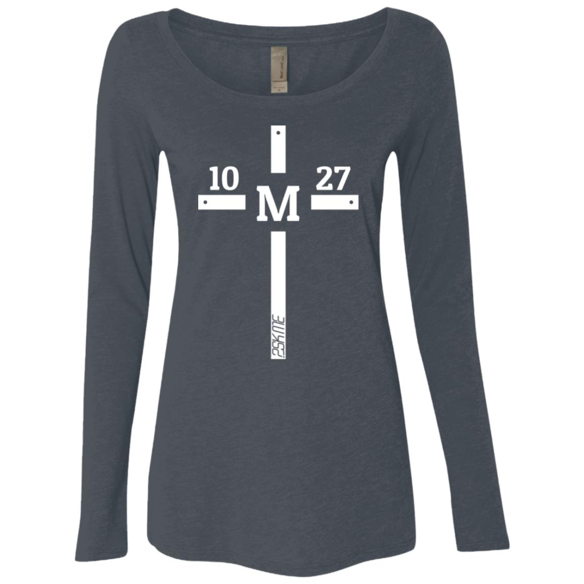 Women's | Custom Verse Long Sleeve Performance Tee | Tri-Blend Scoop