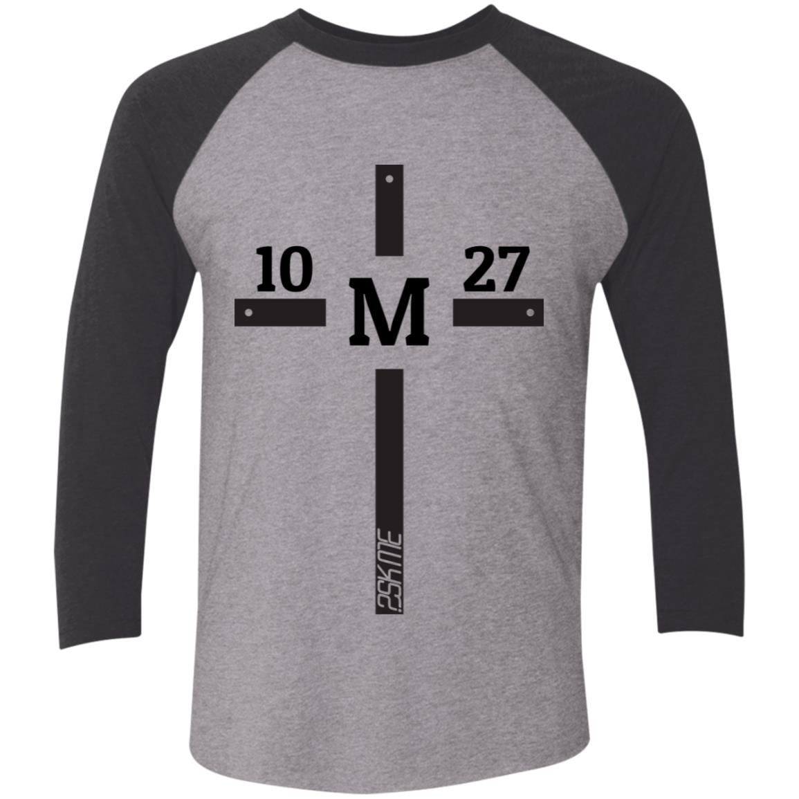 Men's | Multi-Color | Custom Verse Performance Tee | 3/4 Raglan Sleeve | Tri-Blend