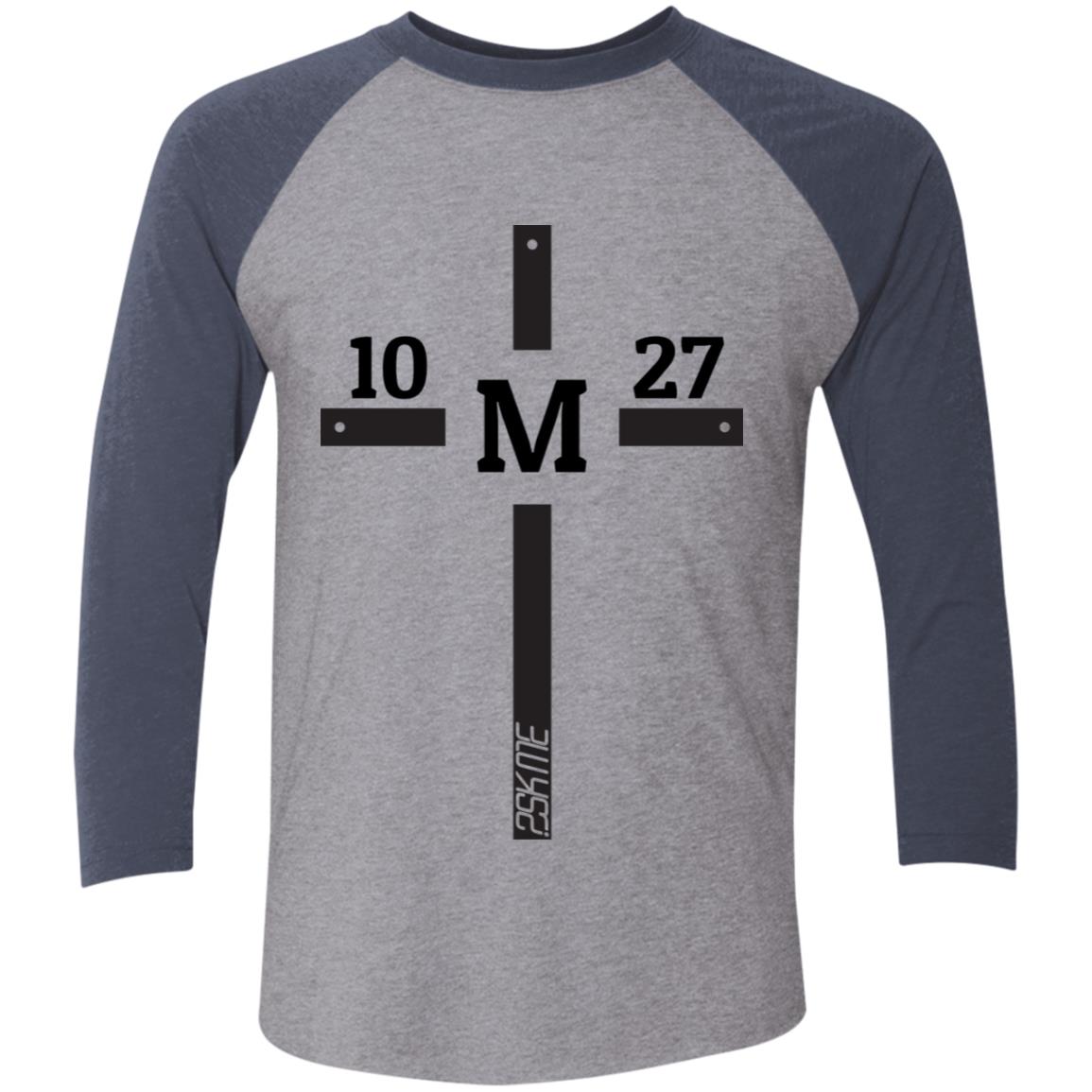 Men's | Multi-Color | Custom Verse Performance Tee | 3/4 Raglan Sleeve | Tri-Blend