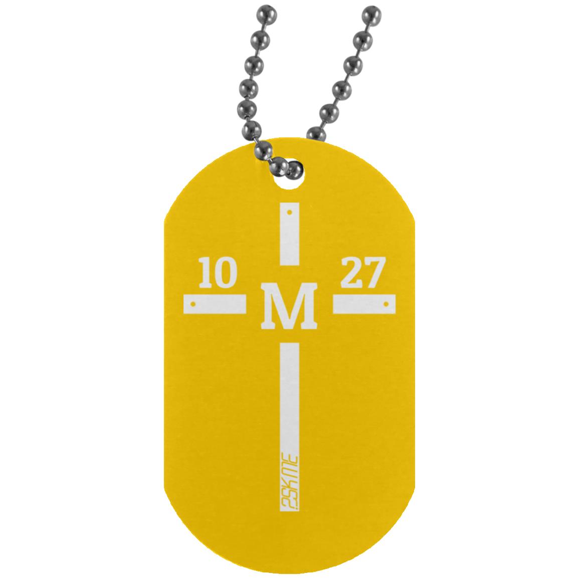 Custom Verse Silver Dog Tag