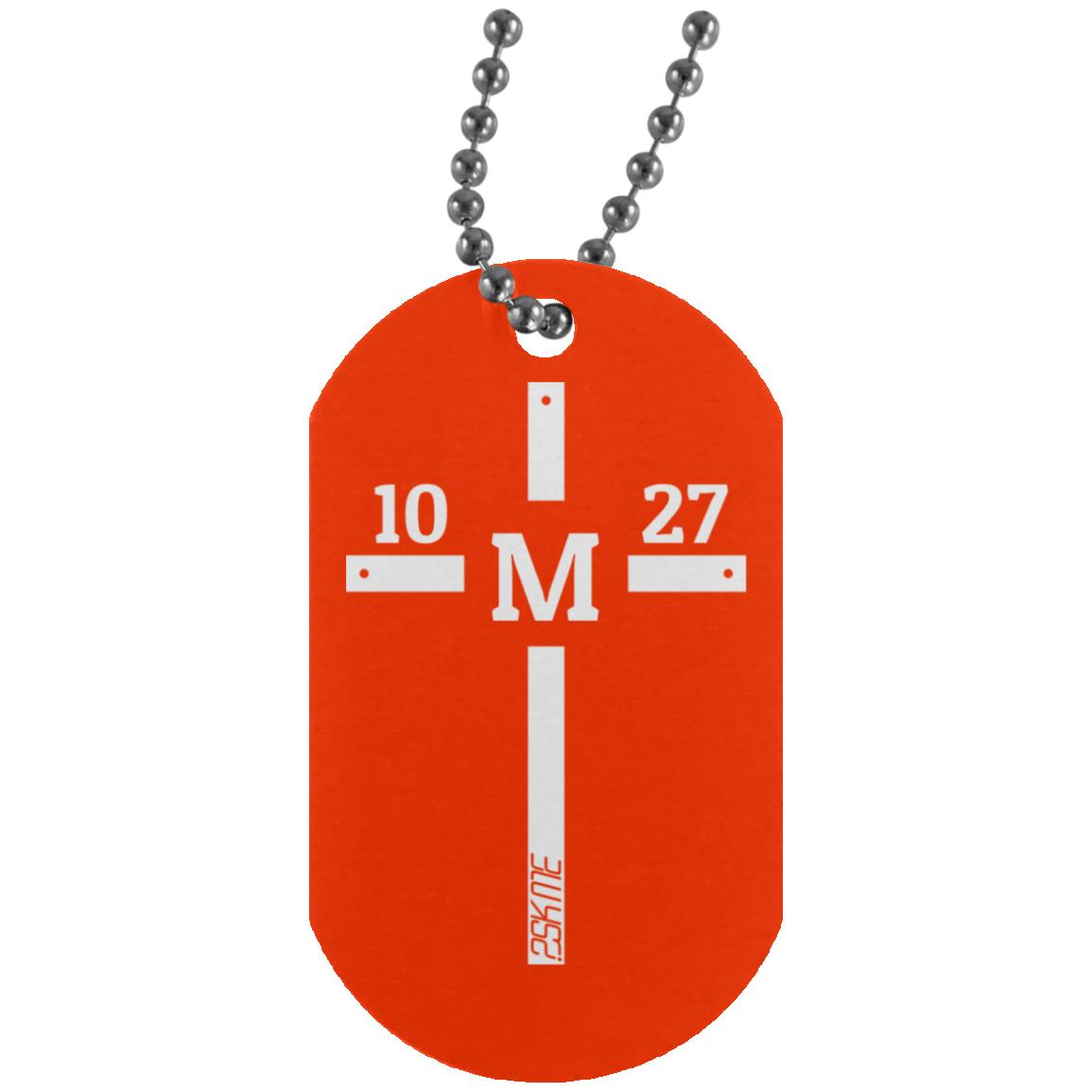 Custom Verse Silver Dog Tag