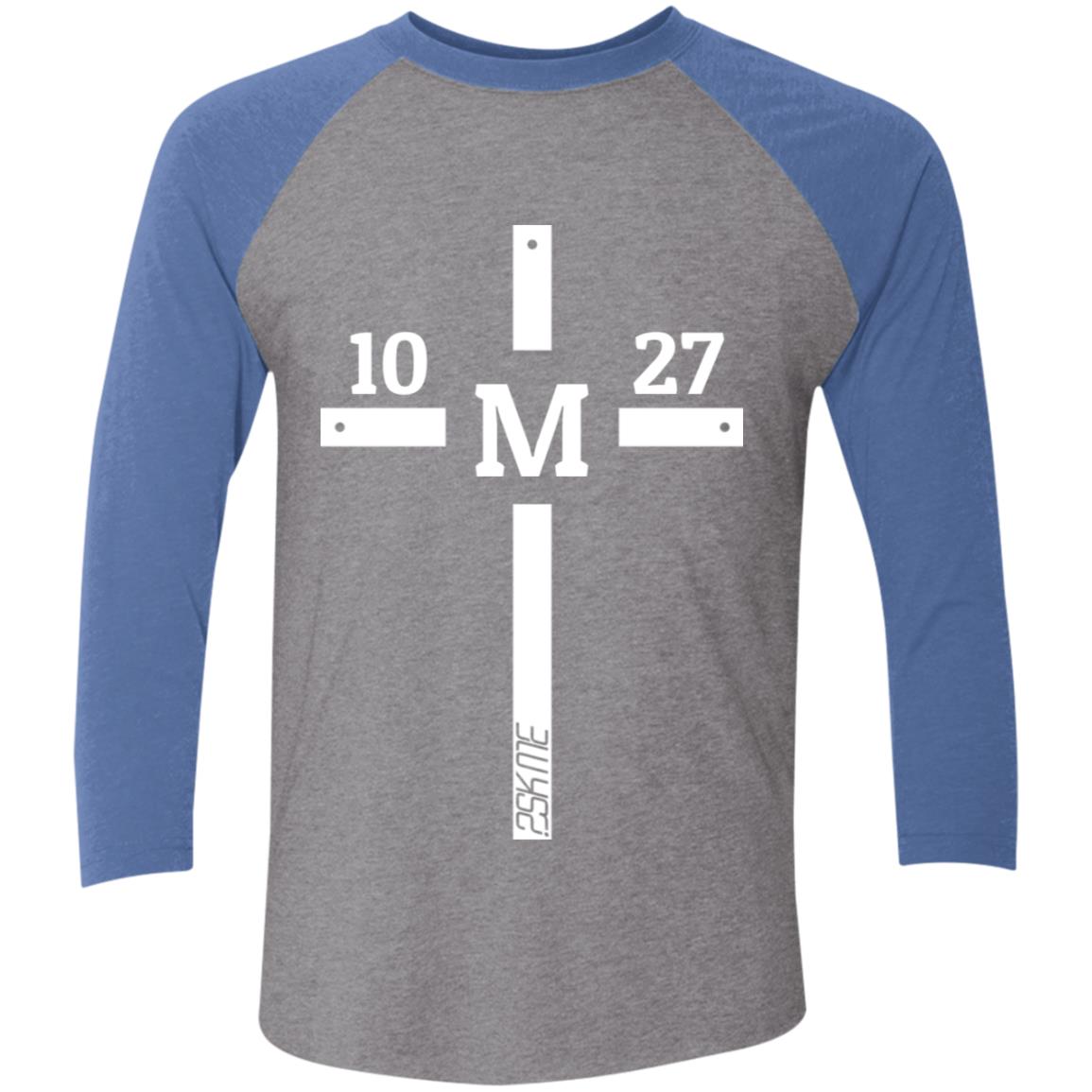 Men's | Multi-Color | Custom Verse Performance Tee | 3/4 Raglan Sleeve | Tri-Blend