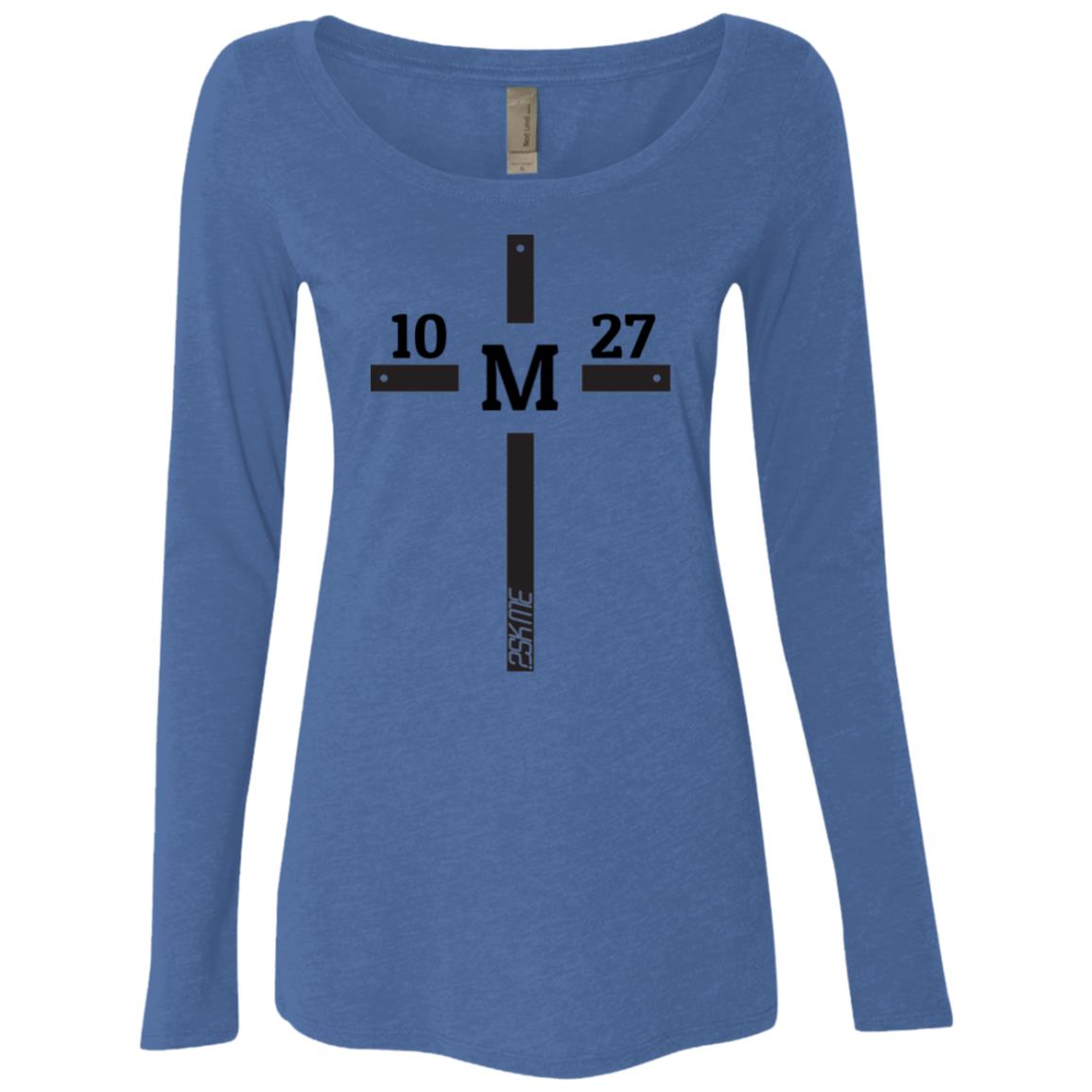 Women's | Custom Verse Long Sleeve Performance Tee | Tri-Blend Scoop
