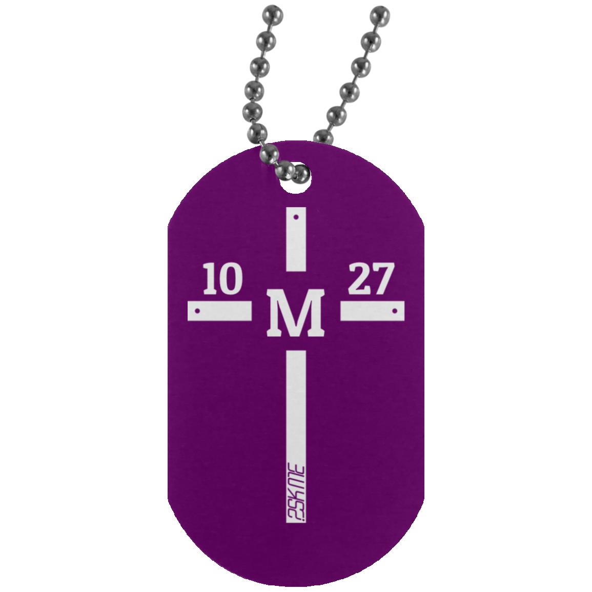 Custom Verse Silver Dog Tag