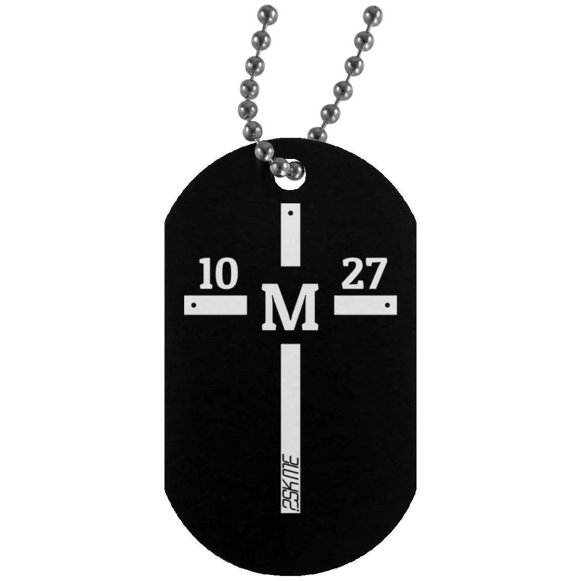 Custom Verse Silver Dog Tag