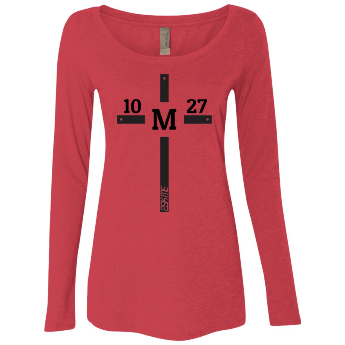 Women's | Custom Verse Long Sleeve Performance Tee | Tri-Blend Scoop