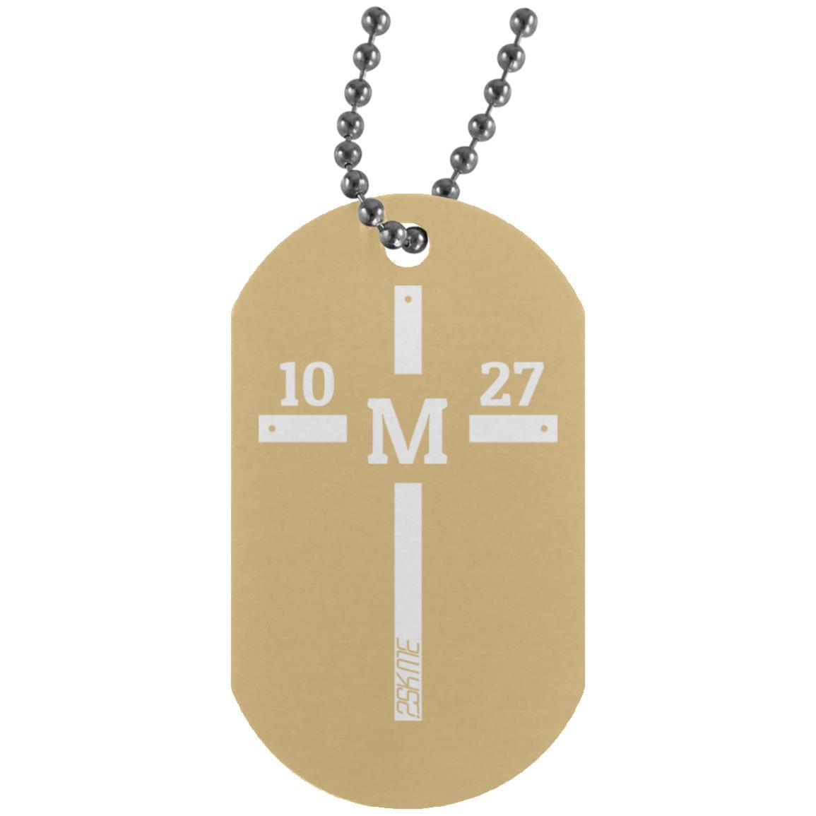 Custom Verse Silver Dog Tag