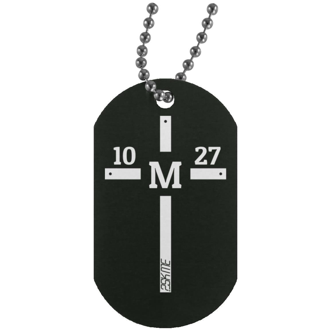 Custom Verse Silver Dog Tag