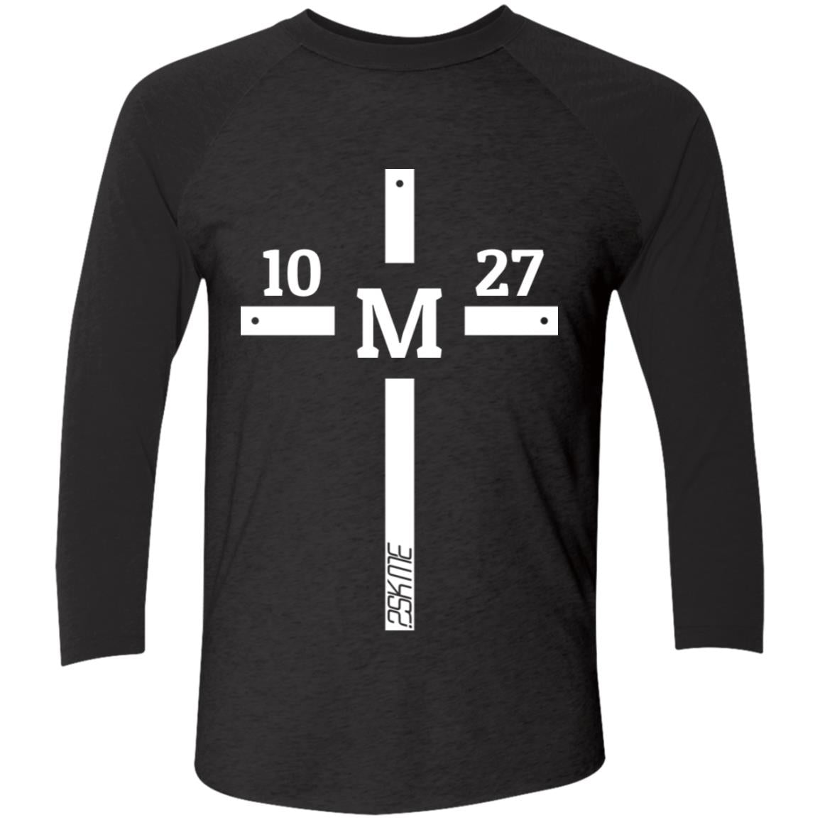 Men's | Multi-Color | Custom Verse Performance Tee | 3/4 Raglan Sleeve | Tri-Blend