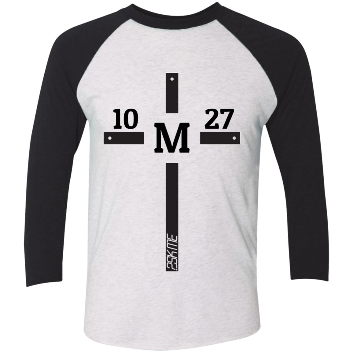 Men's | Multi-Color | Custom Verse Performance Tee | 3/4 Raglan Sleeve | Tri-Blend